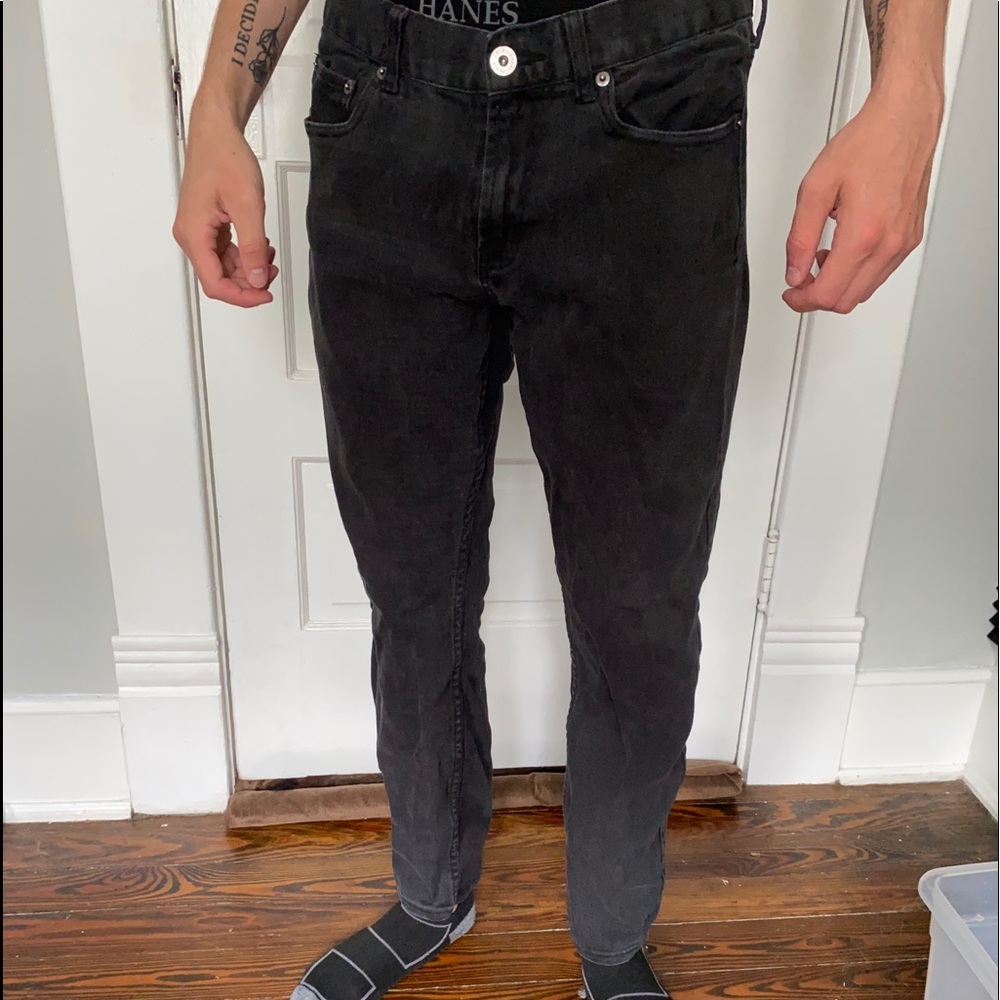 Black denim jeans waist 32